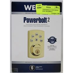 WEISER POWERBOLT 2 TOUCHPAD ELECTRONIC DEADBOLT