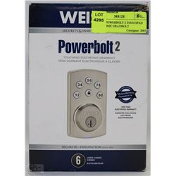 WEISER POWERBOLT 2 TOUCHPAD ELECTRONIC DEADBOLT