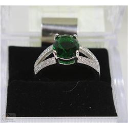 9K WHITE GOLD FILLED & AAA CZ RING