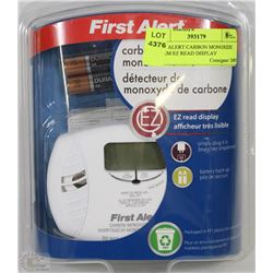 FIRST ALERT CARBON MONOXIDE ALARM EZ READ DISPLAY