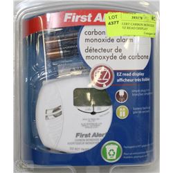 FIRST ALERT CARBON MONOXIDE ALARM EZ READ DISPLAY