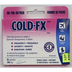 NEW COLD-FX 18 CAPSULE ON -THE-GO PACK