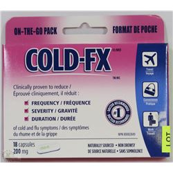 NEW COLD-FX 18 CAPSULE ON -THE-GO PACK
