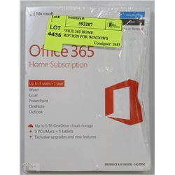 2016 OFFICE 365 HOME SUBSCRIPTION FOR WINDOWS &MAC