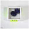 Image 1 : 79) NATURAL BLUE SAPPHIRE 2PCS TOTAL 14.5CT
