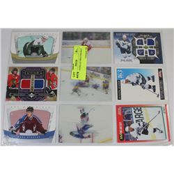 SHEET OF 9 COLLECTIBLE HOCKEY CARDS