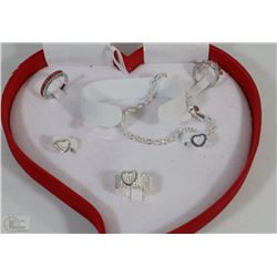 VALENTINE JEWELRY BOX WITH JEWELRY SET