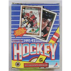 CASE OF 91-92 OPEECHEE HOCKEY CARDS W/ BUBBLE GUM