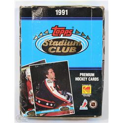 1991 TOPPS STADIUM CLUB UNOPENED CASE OF 36QTY