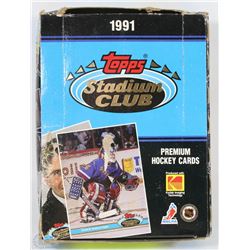 1991 TOPPS STADIUM CLUB UNOPENED CASE OF 36QTY