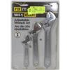 Image 1 : NEW FIX-IT ADJUSTABLE WRENCH SET ,6",8",10" SIZE