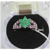 Image 1 : #93- EMERALD &RUBY .925 STERLING SILVER RING