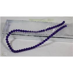 #26-RUSSIAN AMETHYST LOOSE BEAD NECKLACE 15"