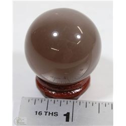 #44- PURPLE CAT EYE QUARTZ CRYSTAL SPHERE BALL