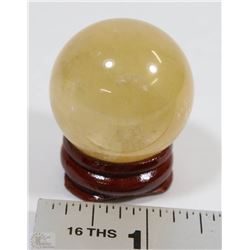#46- NATURAL CITRINE QUARTZ CRYSTAL SPHERE BALL