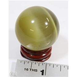#39-TIGER EYE QUART CRYSTAL SPHERE BALL