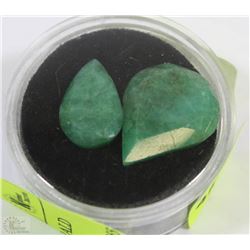 #58- NATURAL GREEN EMERALD 22CT