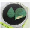 Image 1 : #58- NATURAL GREEN EMERALD 22CT