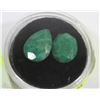 Image 1 : #55- NATURAL GREEN EMERALD 17CT