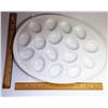 Image 1 : PORCELAIN WHITE DEVILED EGG PLATE
