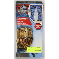 JURASSIC WORLD MICROFIBER 2 PANEL WINDOW COVER SET