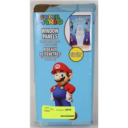 SUPER MARIO MICROFIBER 2 PANEL WINDOW COVER SET