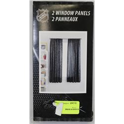 NHL 2 PANEL CURTAIN SET