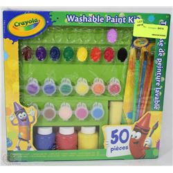 CRAYOLA 50PC WASHABLE PAINT KIT