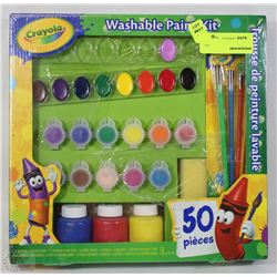 CRAYOLA 50PC WASHABLE PAINT KIT