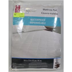 MAINSTAYS WATERPROOF MATTRESS PAD SIZE DOUBLE