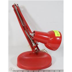 VINTAGE SPRING LOADED DESK LAMP WITH CONCRETE