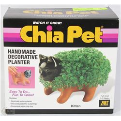 CHIA PET KITTEN HANDMADE DECORATIVE PLANTER