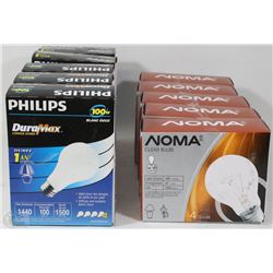 LOT OF 10 LIGHT BULBS IN  PACKAGES