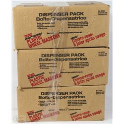 3 BOXES OF WHEEL MASKERS
