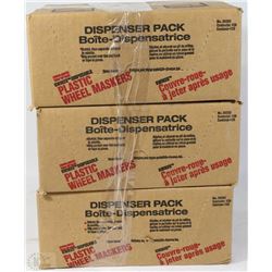 3 BOXES OF WHEEL MASKERS