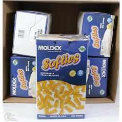 CASE OF 6 BOXES OF SOFTEE EARPLUGS
