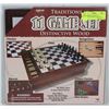 Image 1 : TRADITIONS II GAME SET DISTINCTIVE WOOD CHECKERS