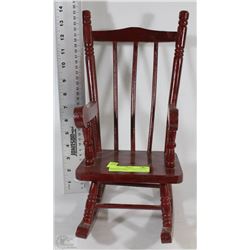 HANDCRAFTED HIGHBACK WOOD ROCKING CHAIR