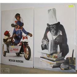 PAIR OF 1990'S ADVERTISING POSTERS