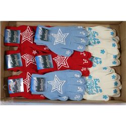 9 PAIRS LADIES WINTER GLOVES