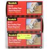 Image 1 : LOT OF 3 BOXES OF SCOTCH BOX SEALING TAPE