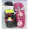 Image 1 : 2PK LADIES BALLERINA SLIPPERS W/ FACES