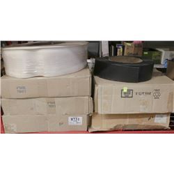 7 BOXES OF ASSORTED COVE MOULDING INCL BROWN,