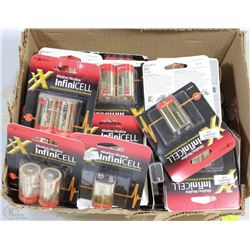 BOX OF ASSORTED SIZE EXPIRED BATTERIES