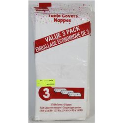 LOT OF 12 TABLE COVERS