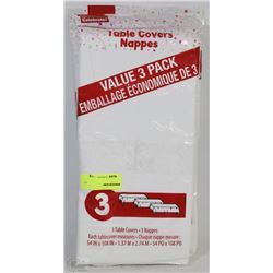 LOT OF 12 TABLE COVERS