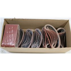 BOX OF ASSORTED BELT SANDPAPER
