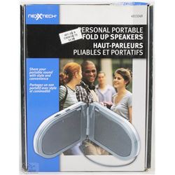 NEXTECH PERSONAL PORTABLE FOLD UP SPEAKERS