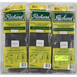 LOT OF 3 BAGS OF RICHARD DIE CUT DRYWALL