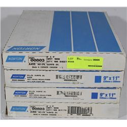 LOT OF 4 BOXES OF NORTON 9" X 11" SAND PAPER
